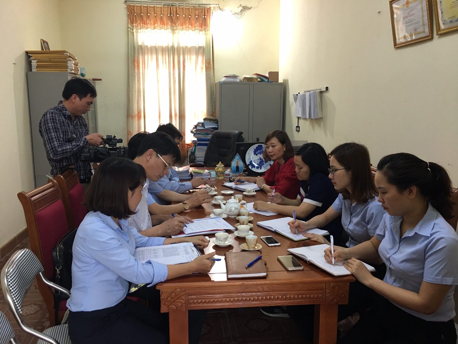 Đoàn giám sát Trung ương làm việc tại Ban chỉ đạo huyện Tiền Hải