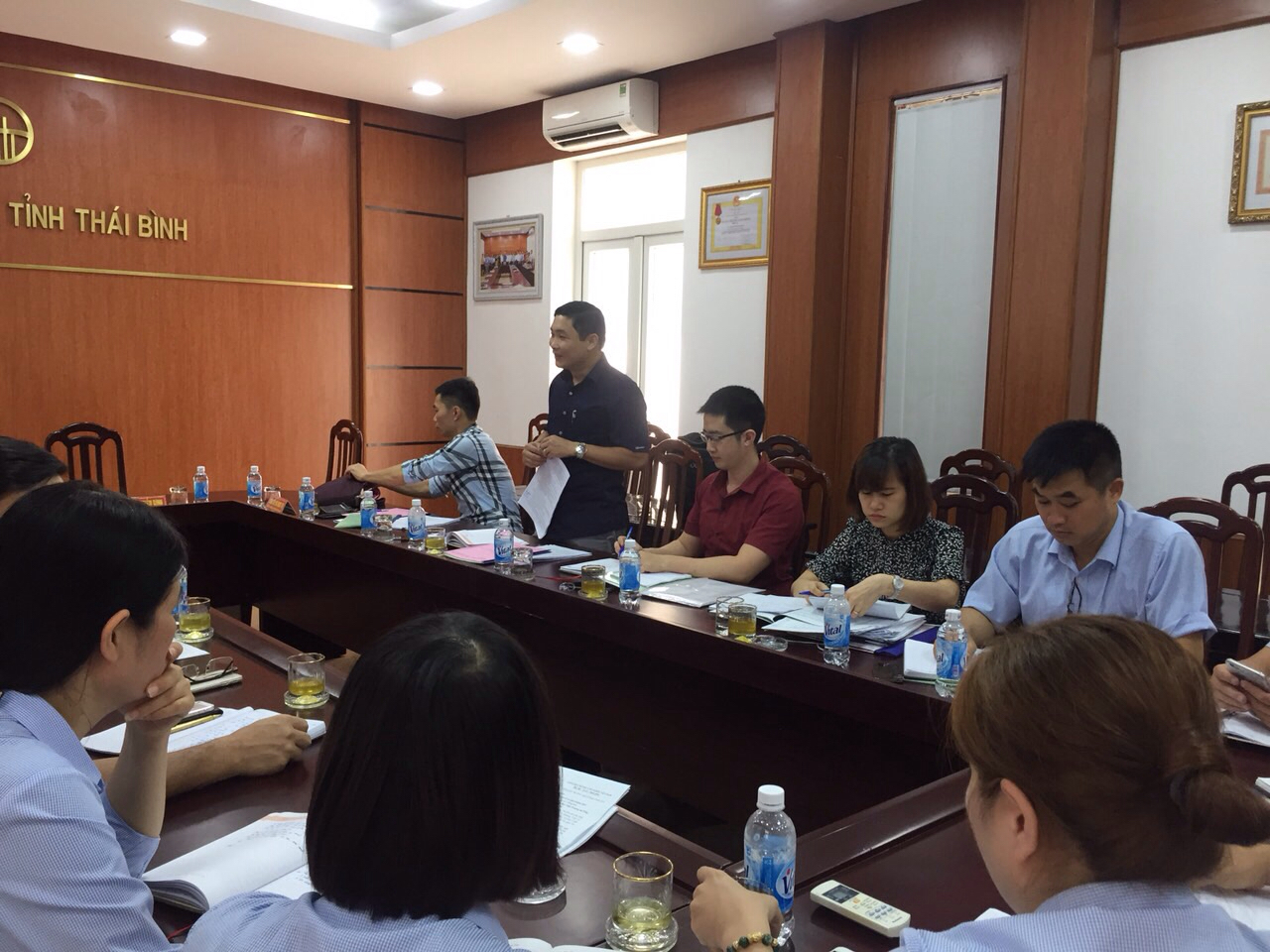 Cục Thống kê tỉnh Thái Bình làm việc với Đoàn Thanh tra Tổng Cục Thống kê về TĐTDS và nhà ở năm 2019