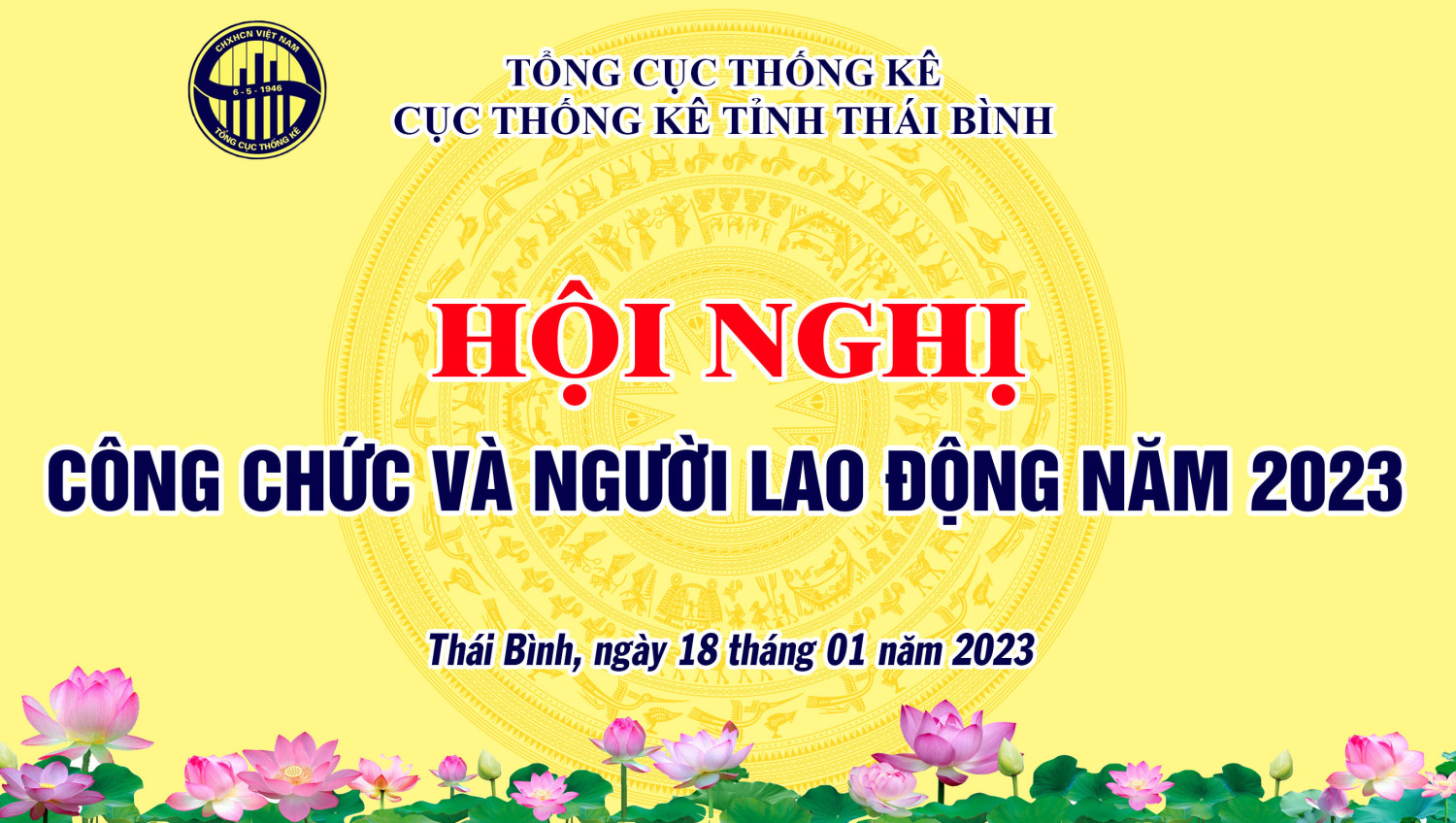 Cục Thống kê Thái Bình tổ chức Hội nghị công chức và người lao động năm 2023