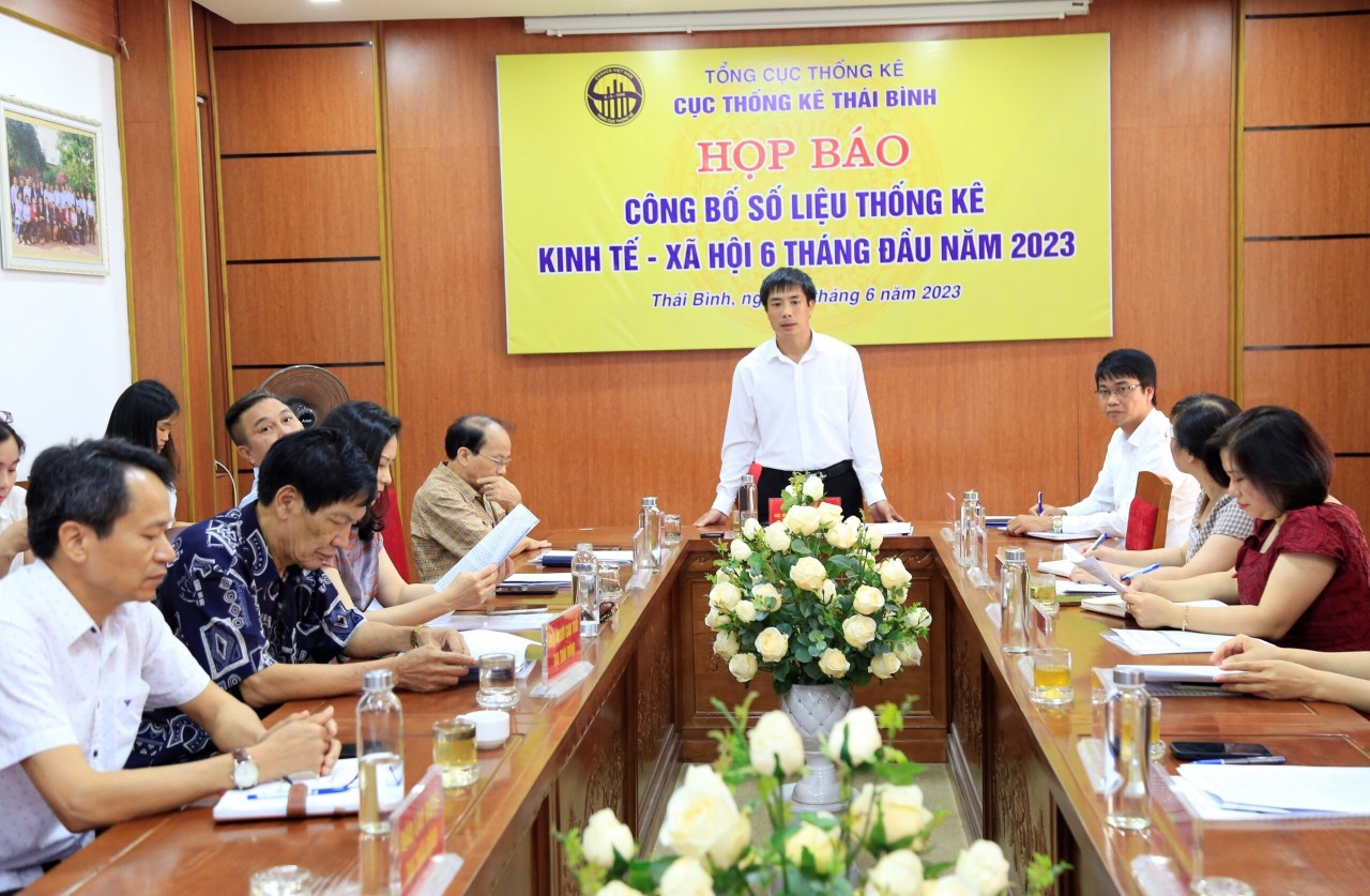 Họp báo công bố số liệu thống kê kinh tế - xã hội 6 tháng đầu năm 2023 tỉnh Thái Bình