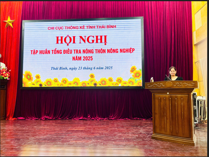 HUYỆN THÁI THỤY TỔ CHỨC TẬP HUẤN TỔNG ĐIỀU TRA  NÔNG THÔN NÔNG NGHIỆP NĂM 2025